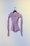 Marc Le Bihan Silk Shrink Classic Long Sleeve Base Top 26900 Series Handmade in France MLB-26900-FEN Pink